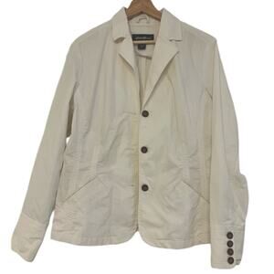 Women’s Eddie Bauer white stretch utility jacket size XL